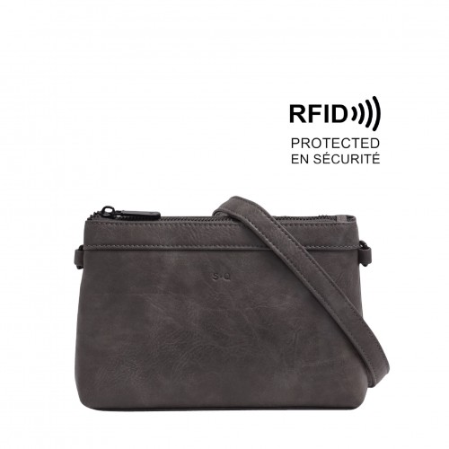 Dory Clutch - Charcoal Grey 